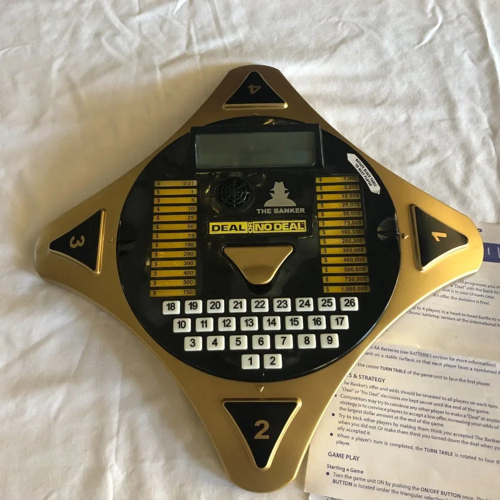 Deal Or No Deal NBC Electronic Game Irwin Toys 1-4 Players - Picture 3 of 7